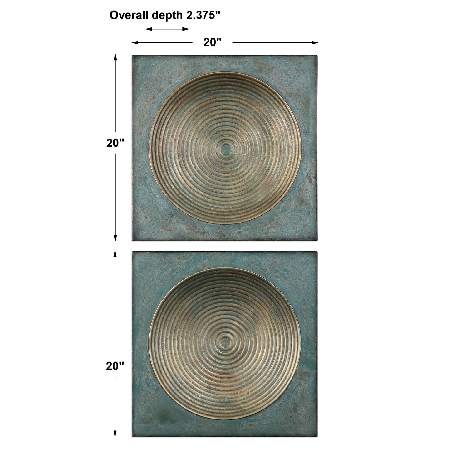 Cybil Metal Wall Decor, S/2