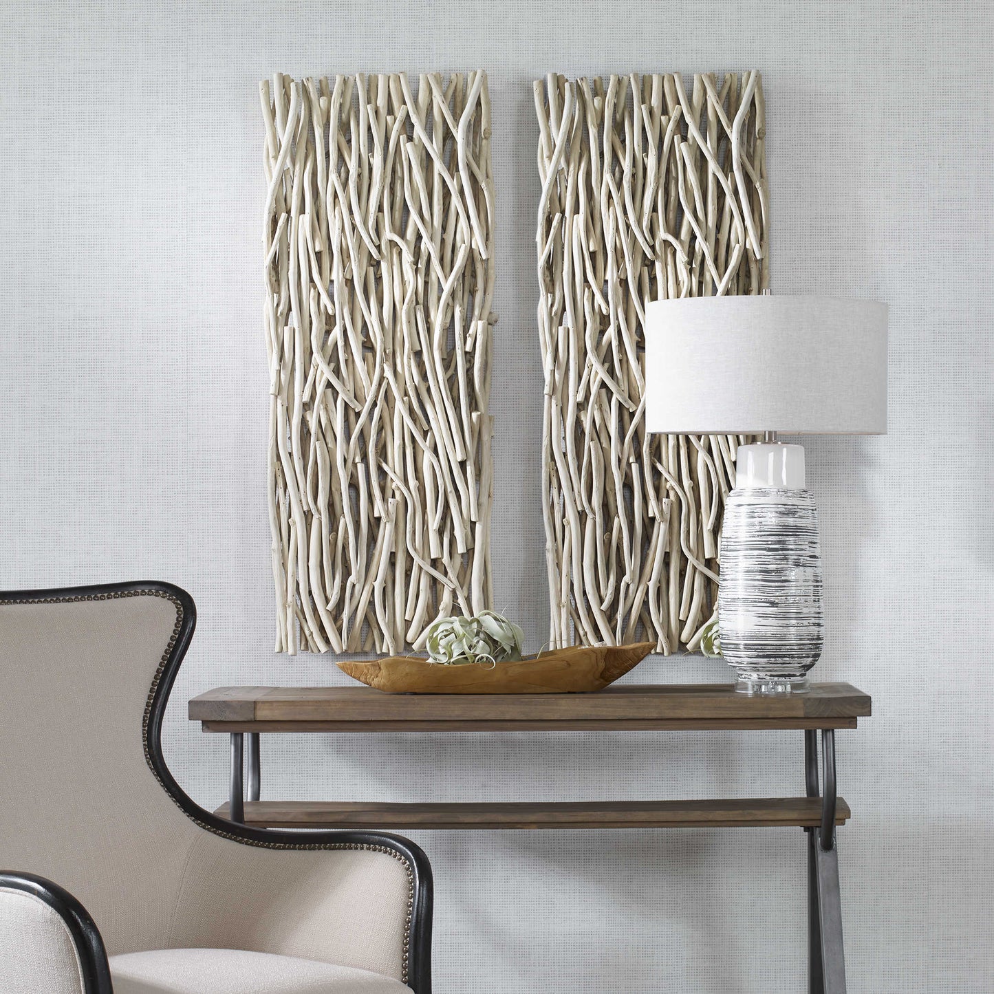 Captured Teal Wall Decor, Bleached