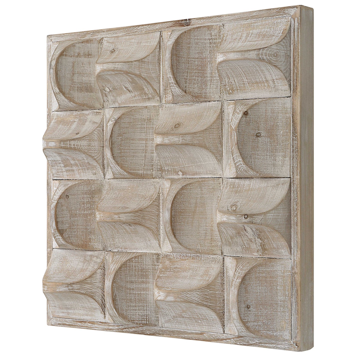 White Carved Wood Wall Art | Farmhouse Chic
