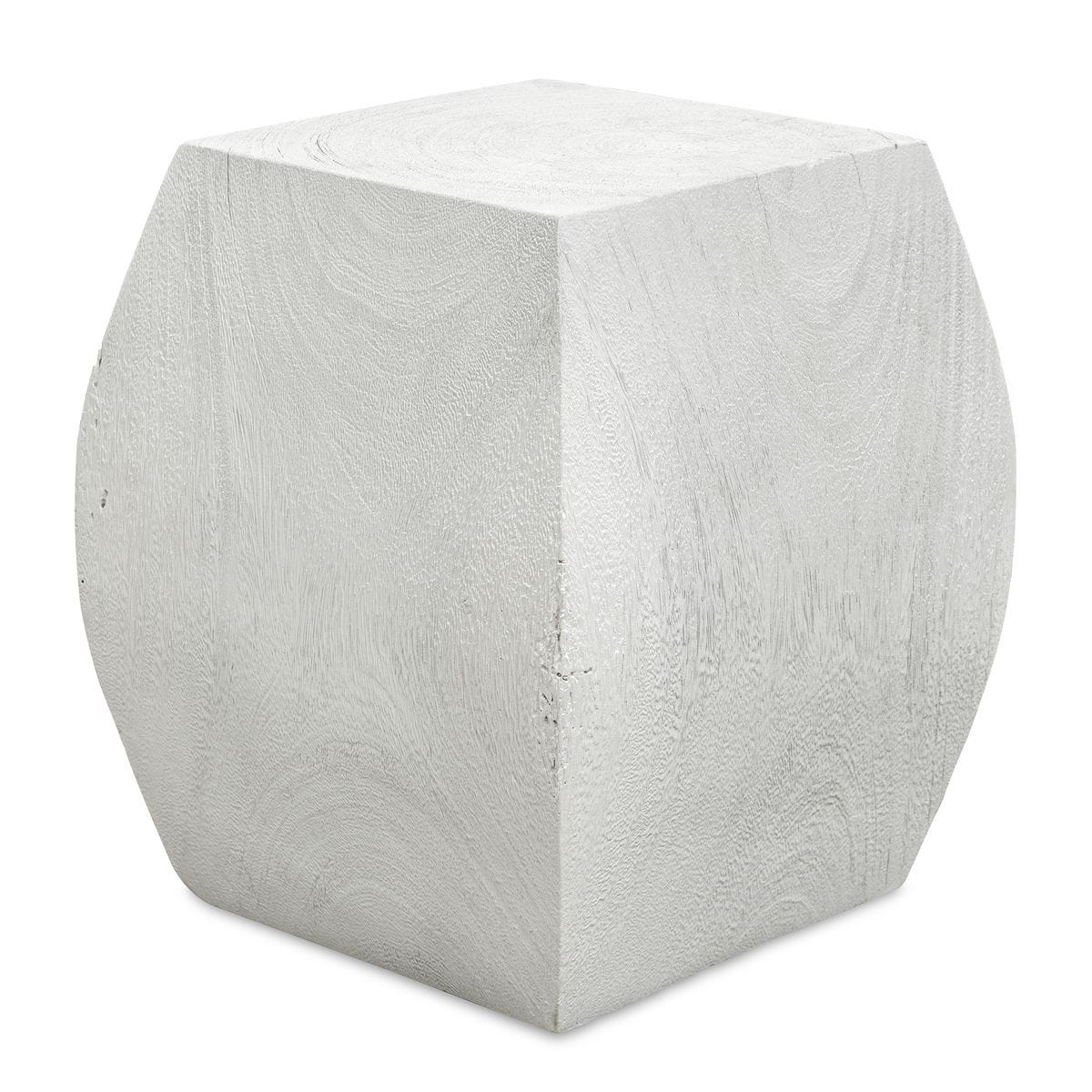 Grove Accent Stool, Ivory