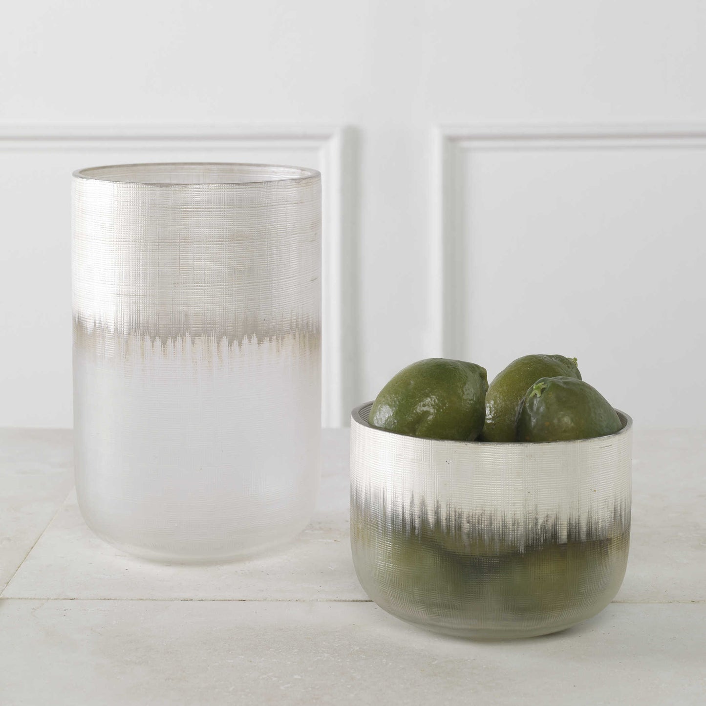 Frosted Vases, S/2