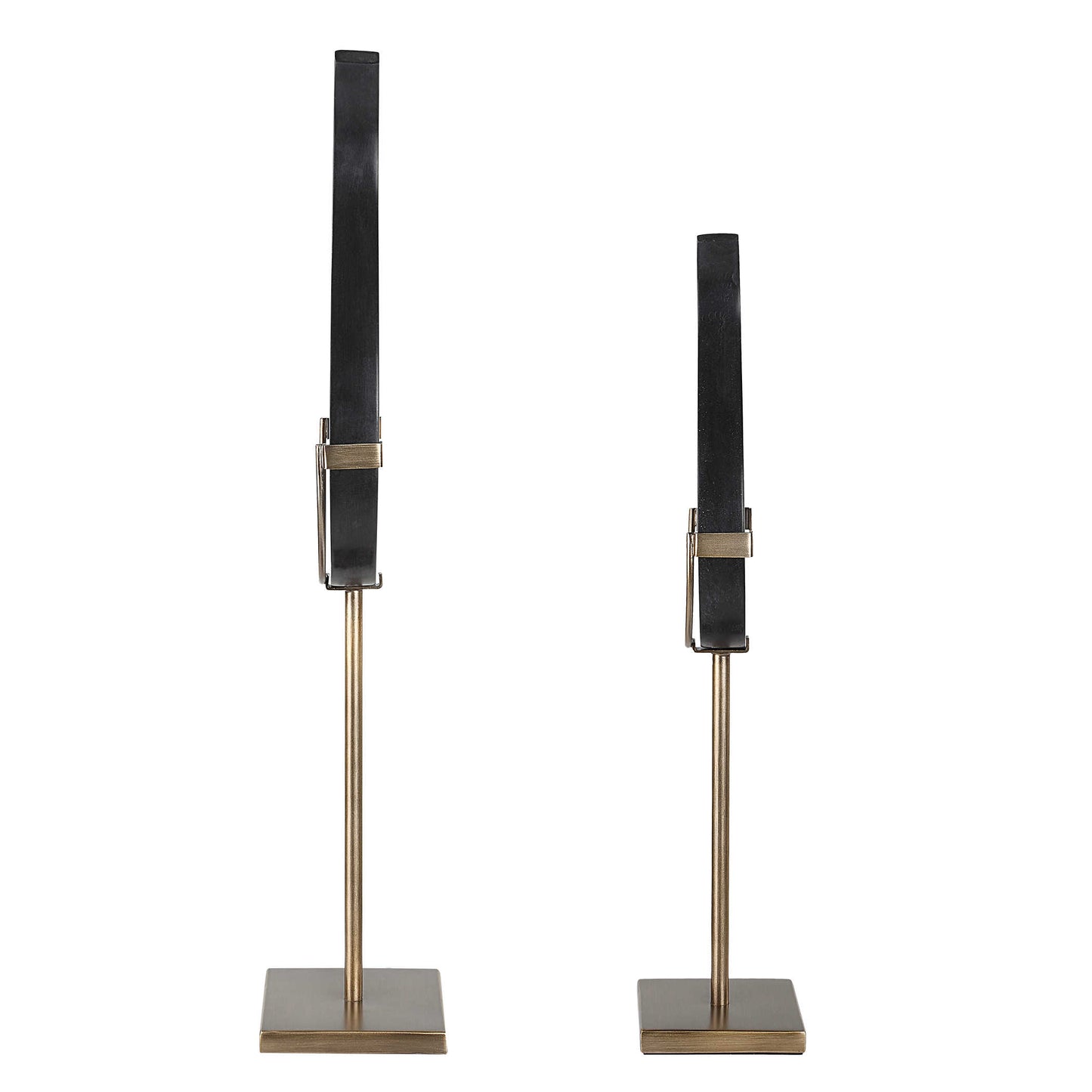 Black Modern Sculptures | Mens Room Decor