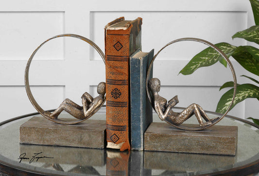 Partner Circle Bookends, S/2