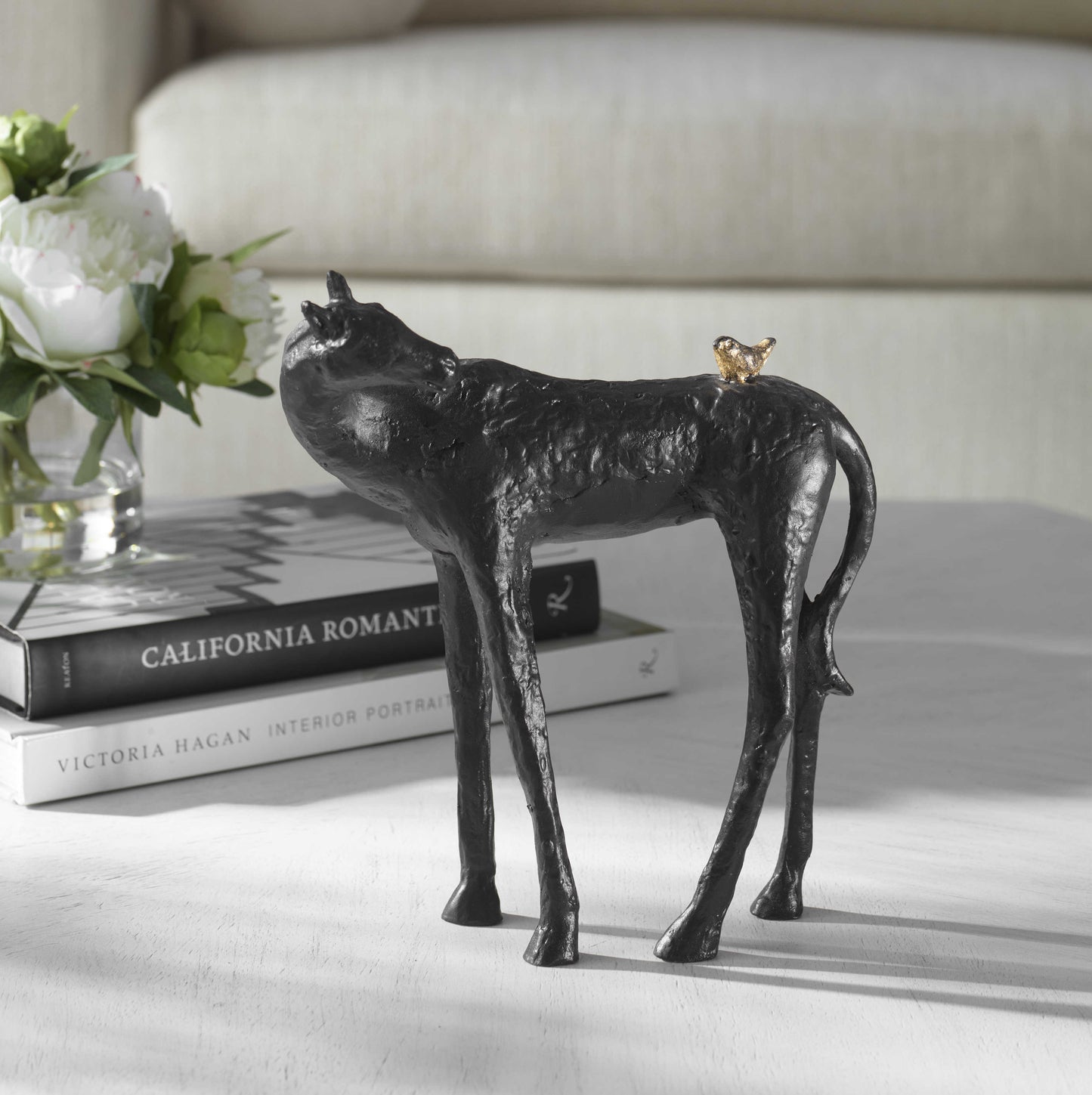 Horse and Friend Sculpture