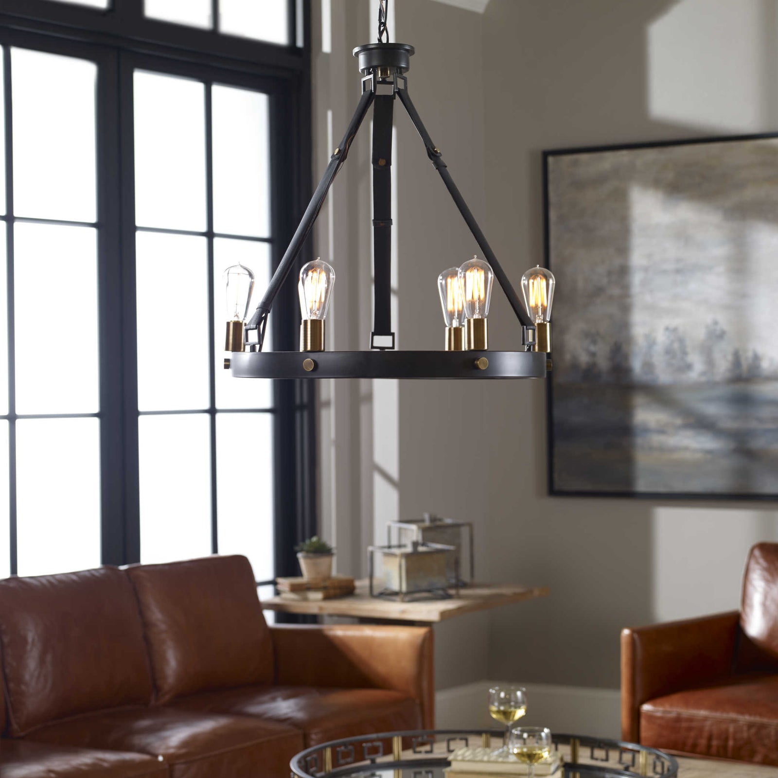Merlow, 6 Lt Chandelier
