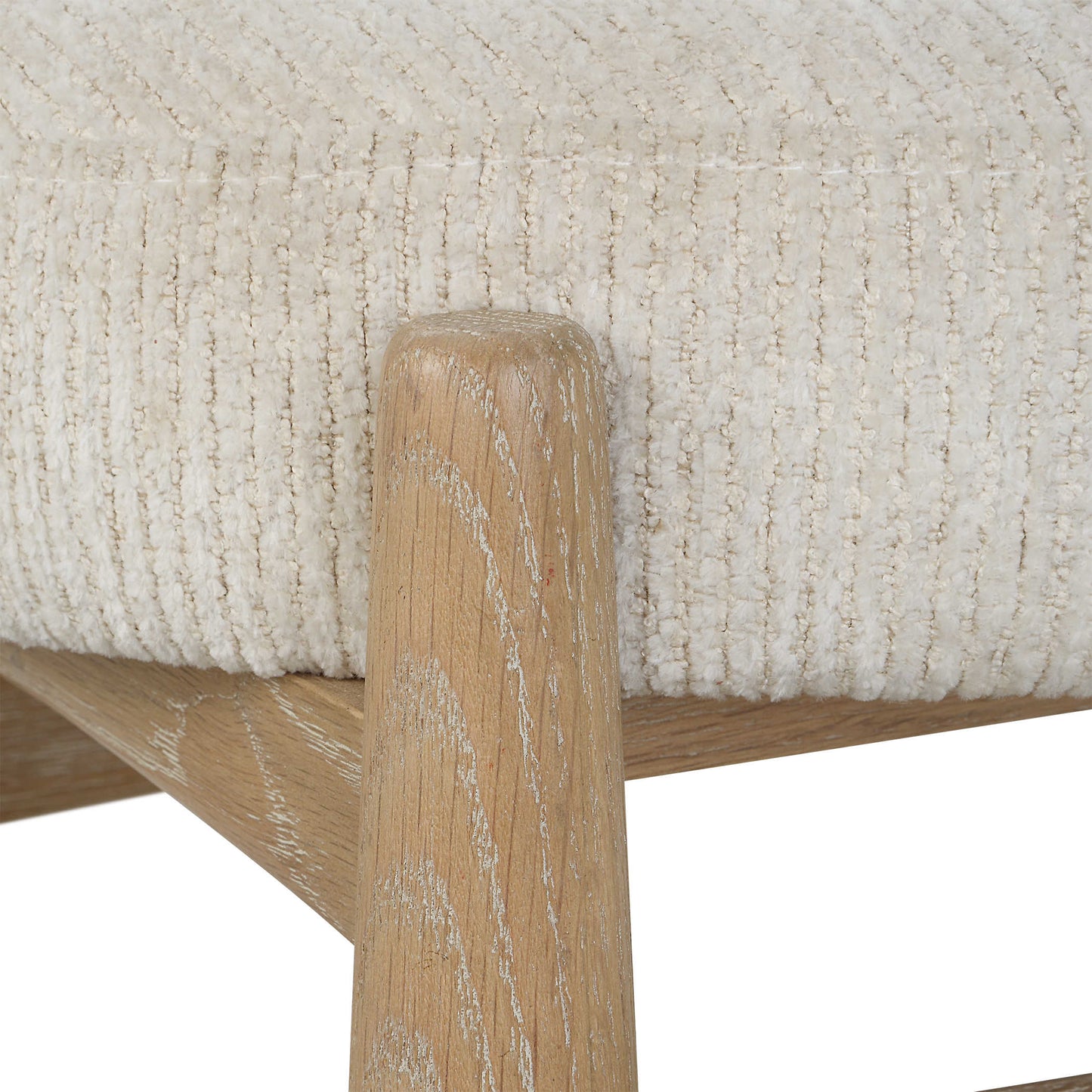 Solid Oak Entryway Nordic Bench