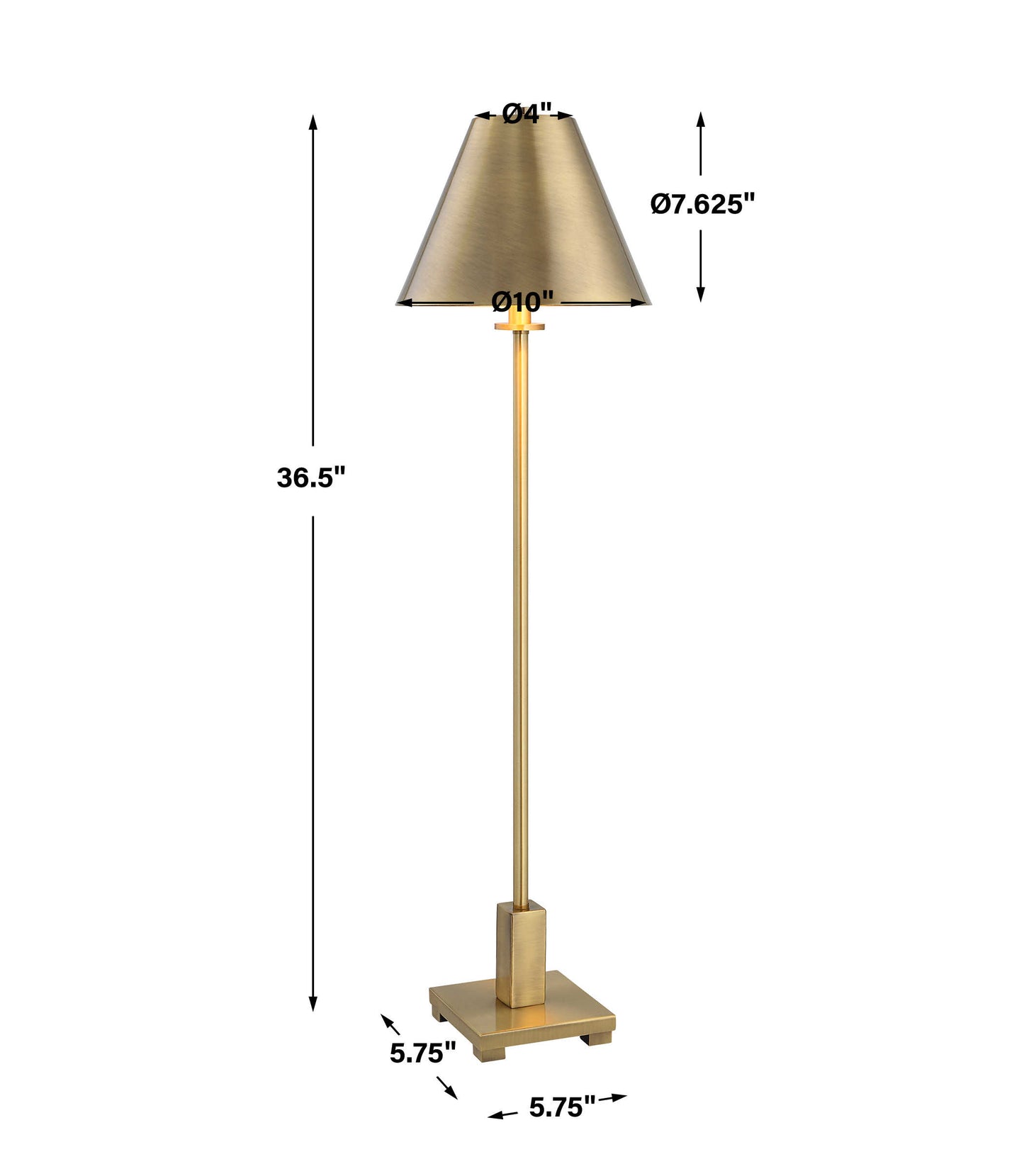 Gold Buffet Lamp | Modern Bronze Home Decor