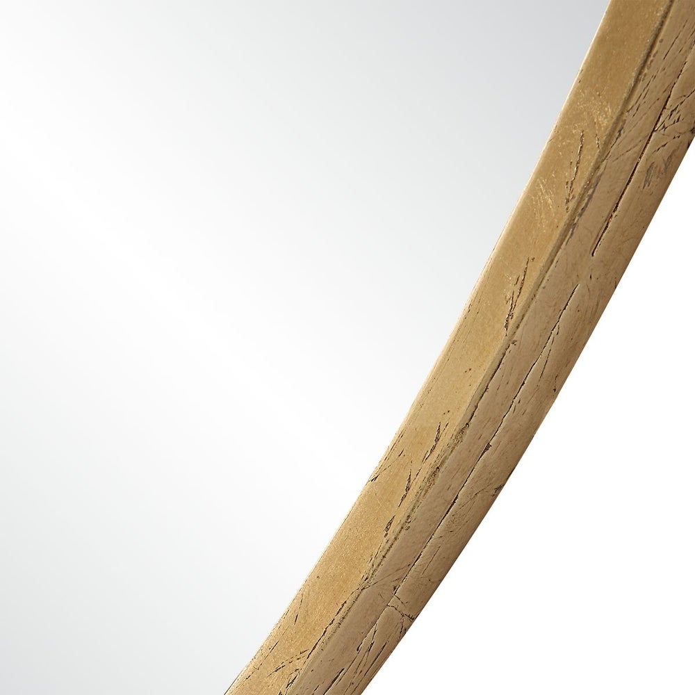 Gold Circle Mirror Frame.