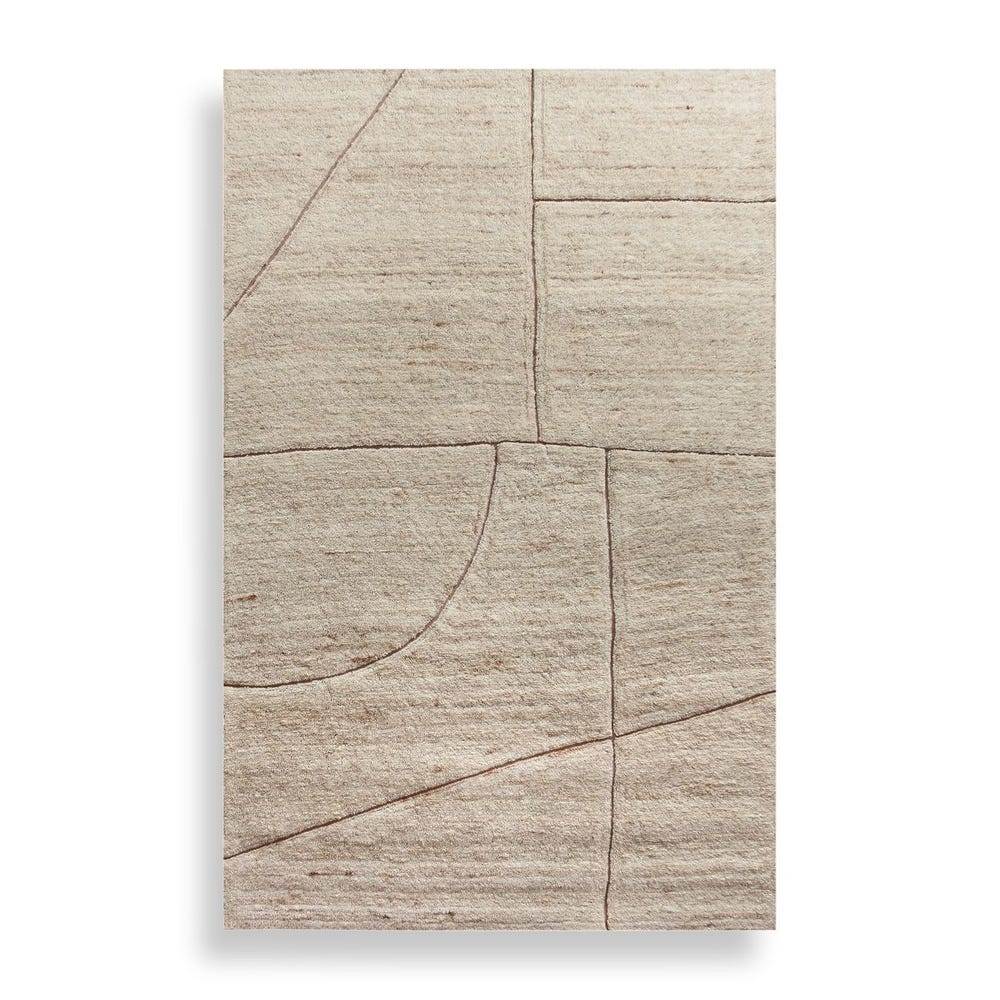 Kenyan Wool Beige/Brown Rug