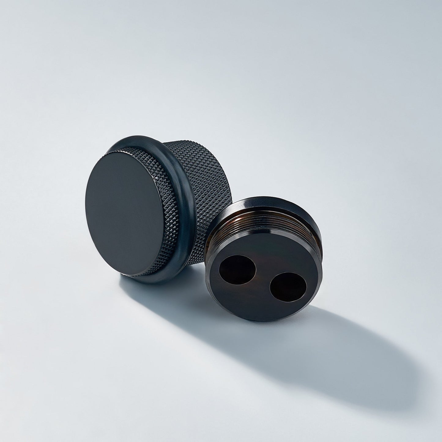 Bastion - Classic Knurled Solid Brass Door Stops