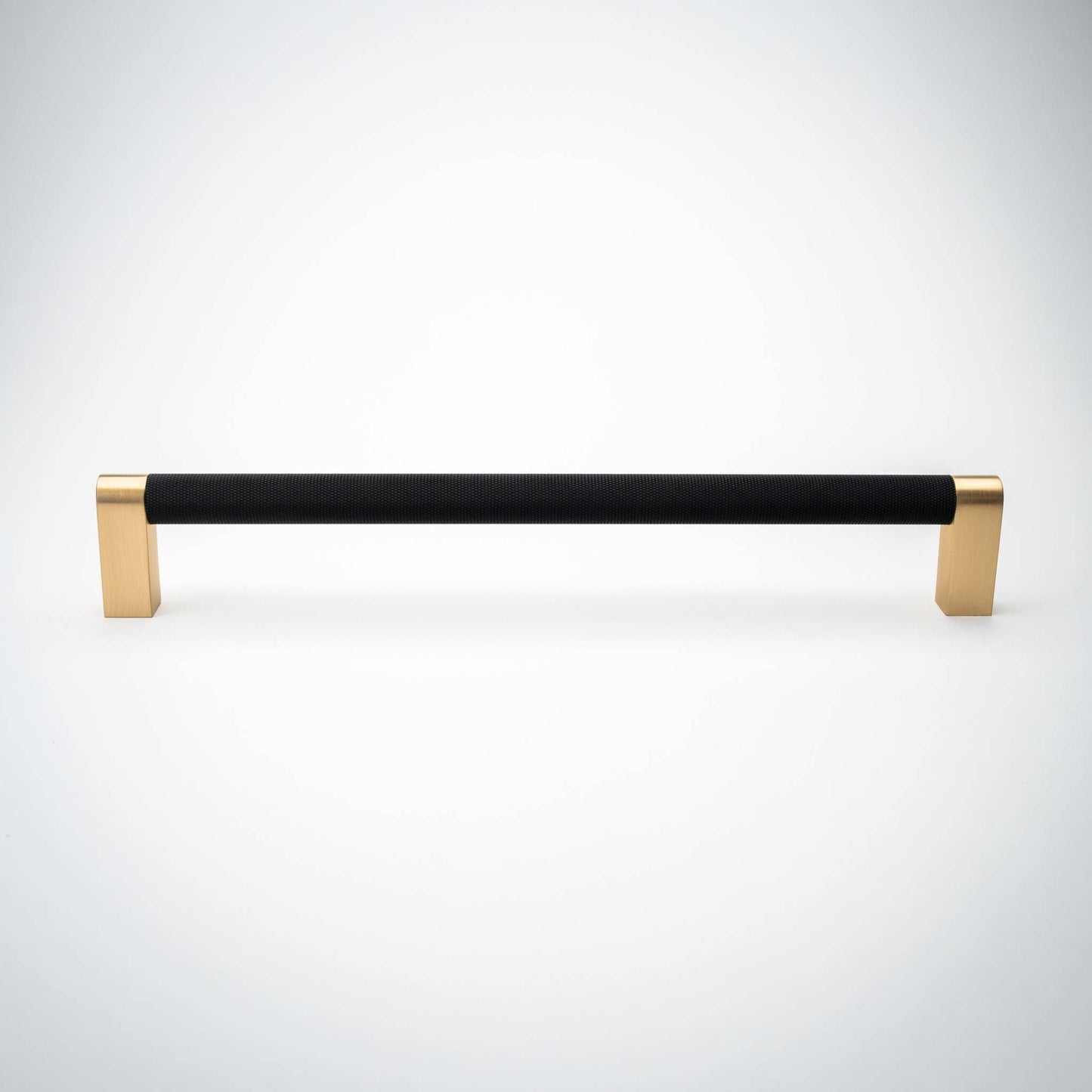Bold, Black & Gold Knurled Solid Brass Appliance Pulls