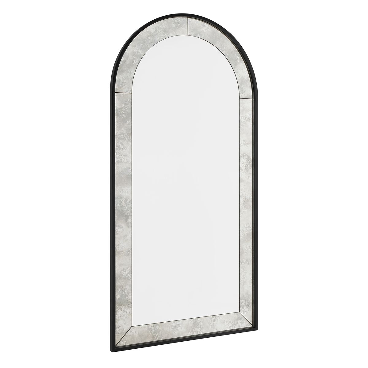 Angled Arched Antique Mirror.