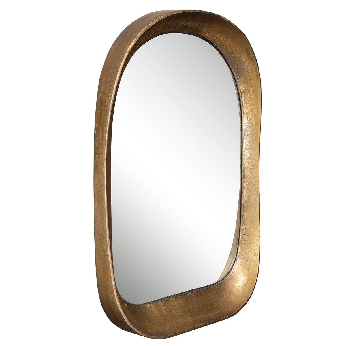 Arched Mirror Frame in Gold.