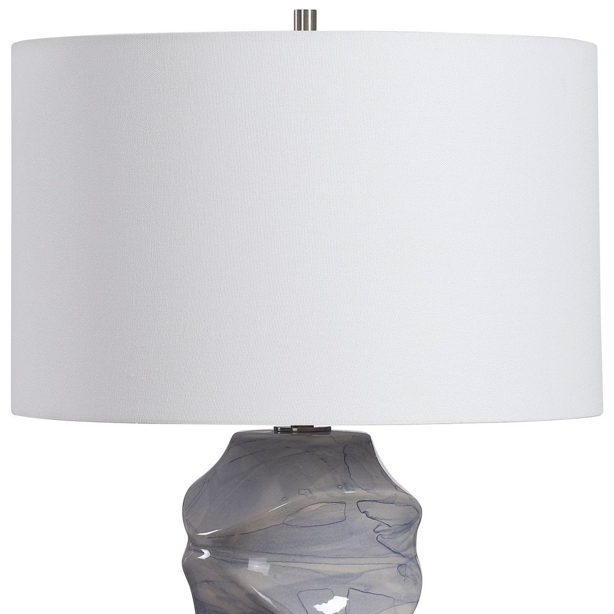 Blue and White Ceramic Table Lamp