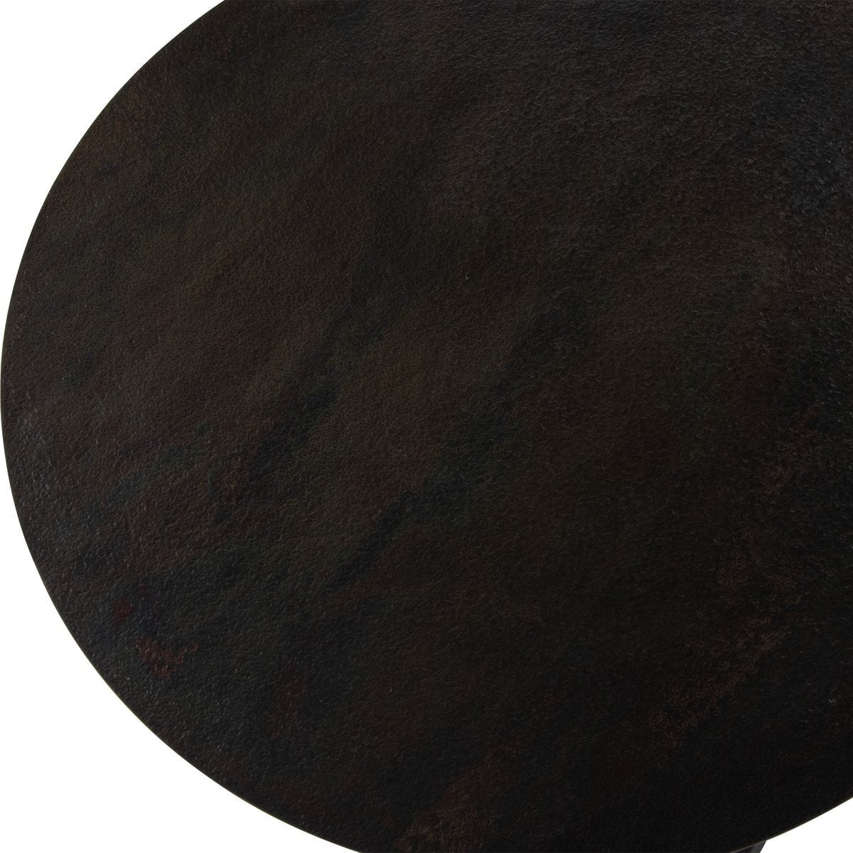 Close-up of a dark brown leather surface