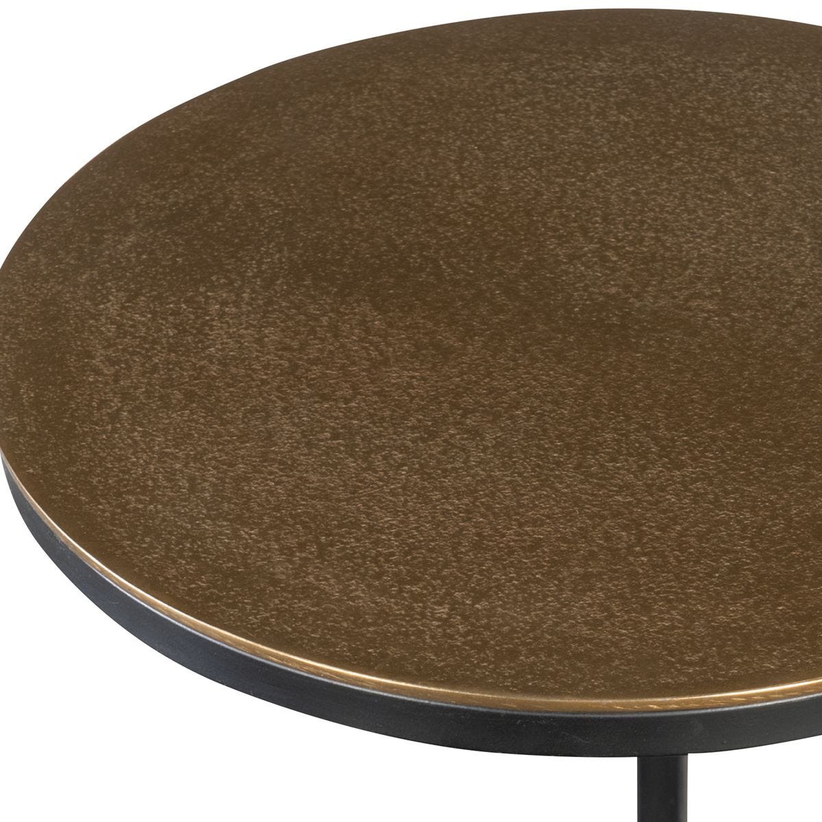 Black And Gold Side Table