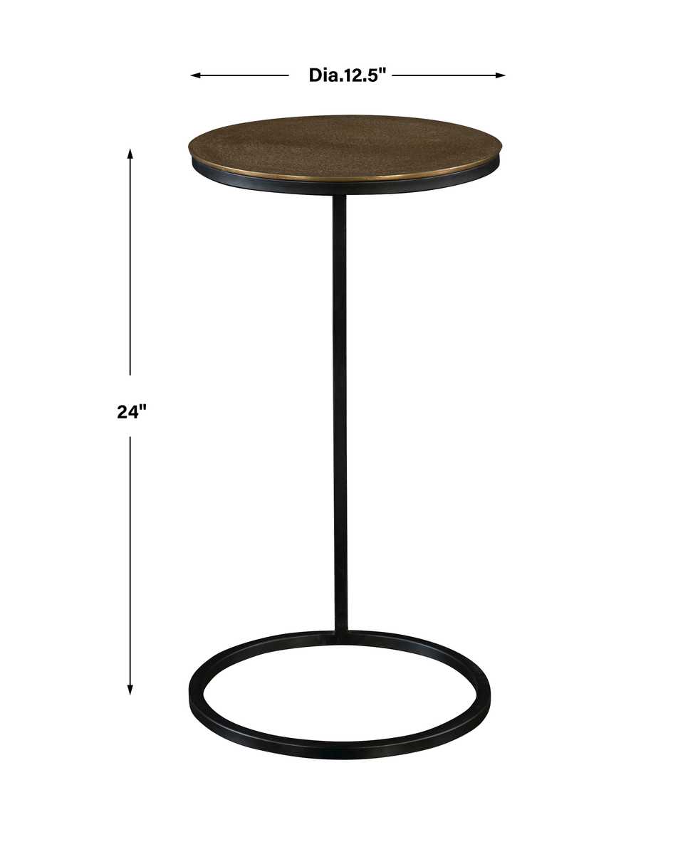 Black And Gold Side Table