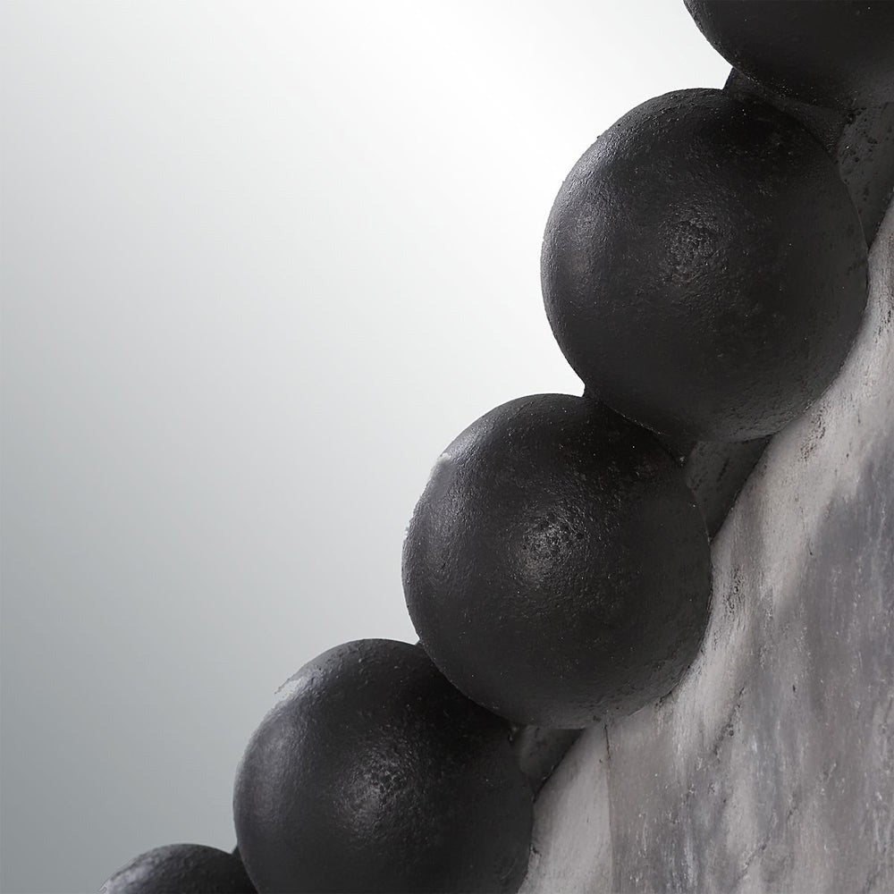 Black Oval Mirror - Round Framed for Bathroom