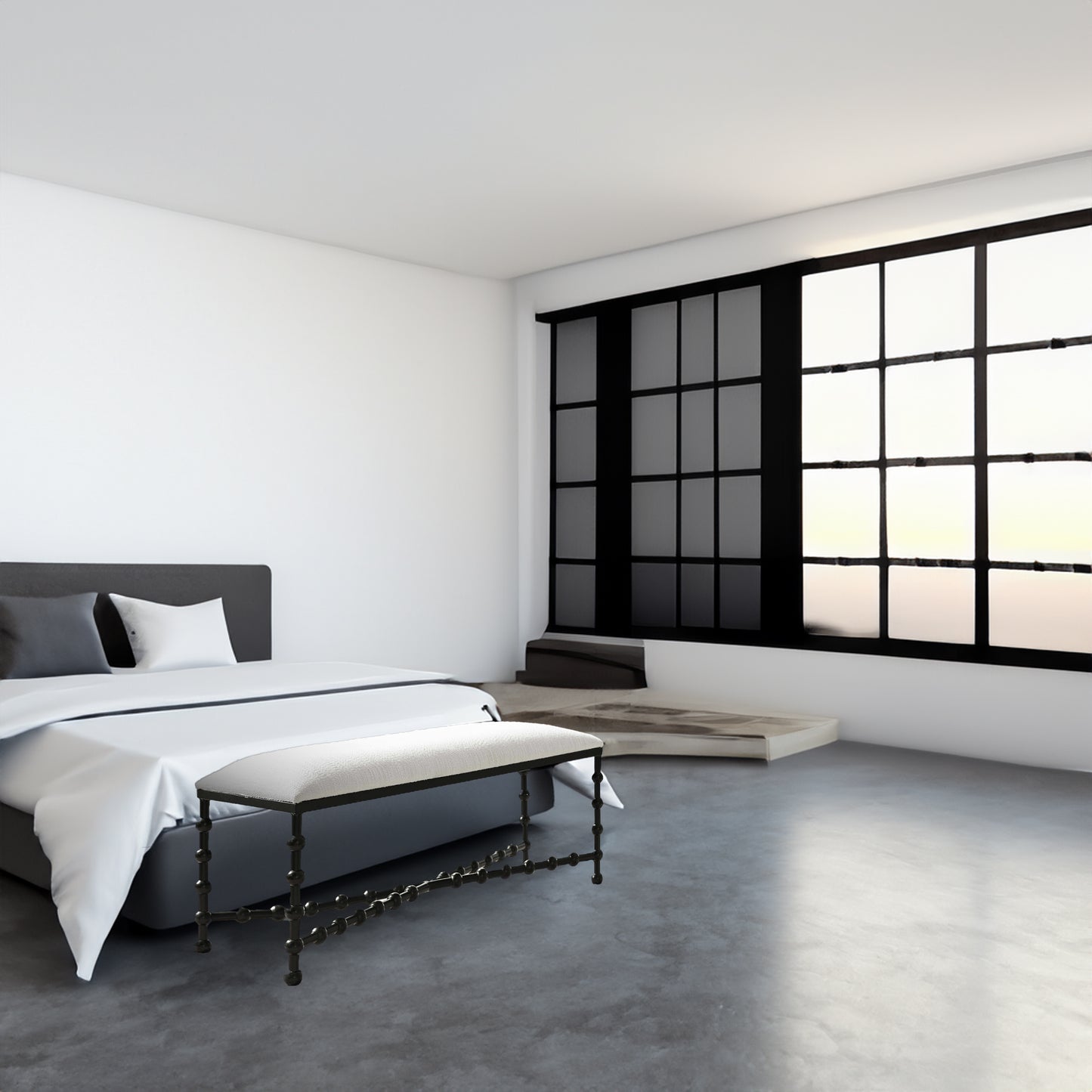 Iron Bedroom Bench