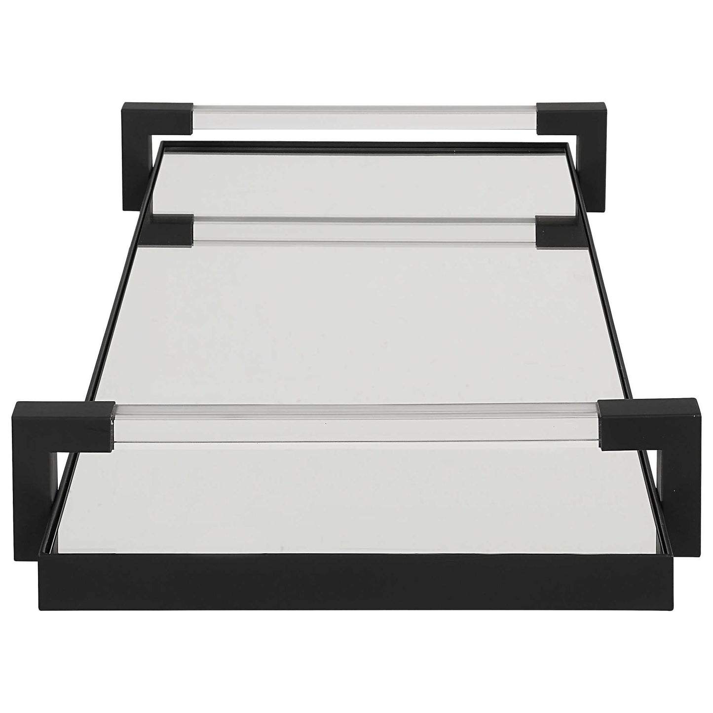 Black mirrored tray.