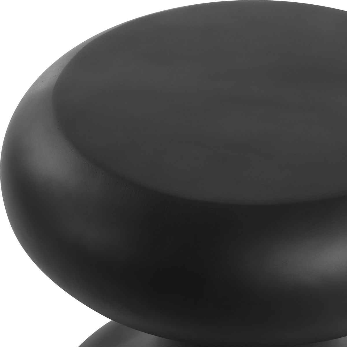 Black stool on a white background