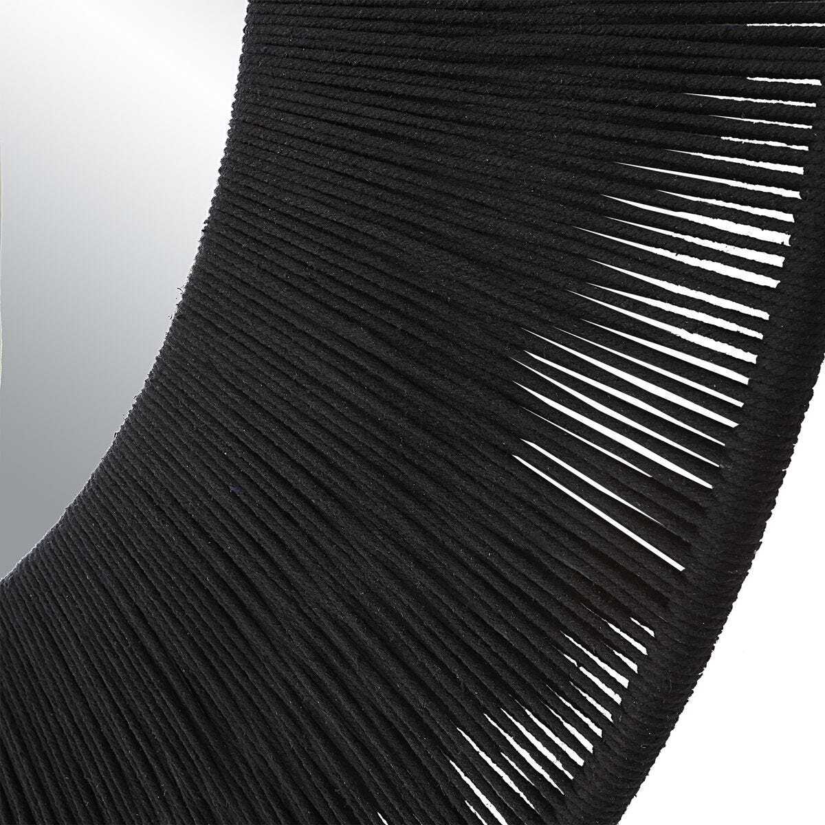 Black pleated fabric with a white background
