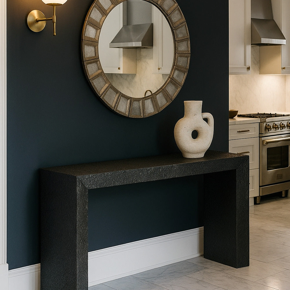Black Wood Console Table