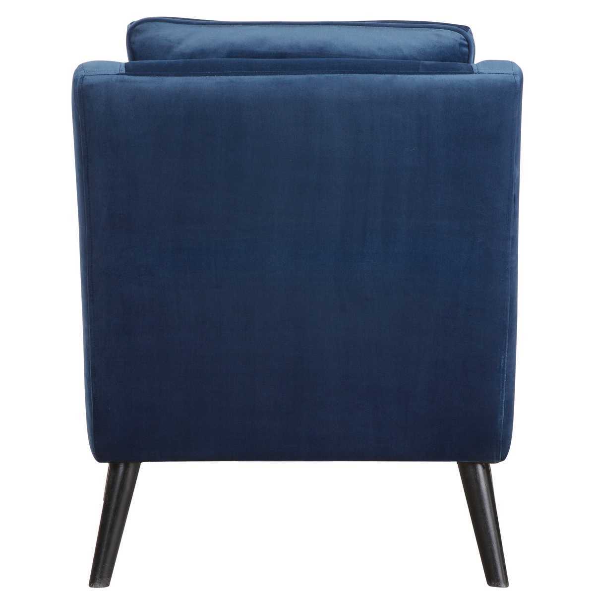 Blue armchair on a white background
