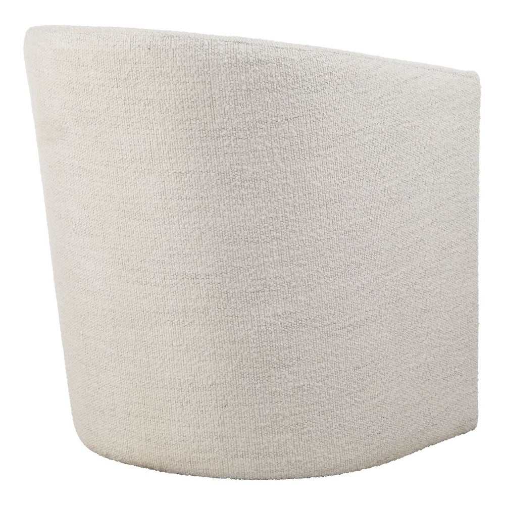 Boucle dining chair white.