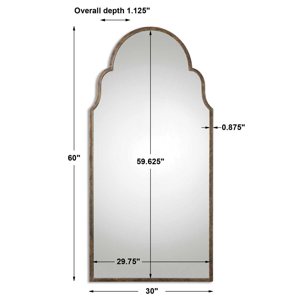Bronze Arch Mirror