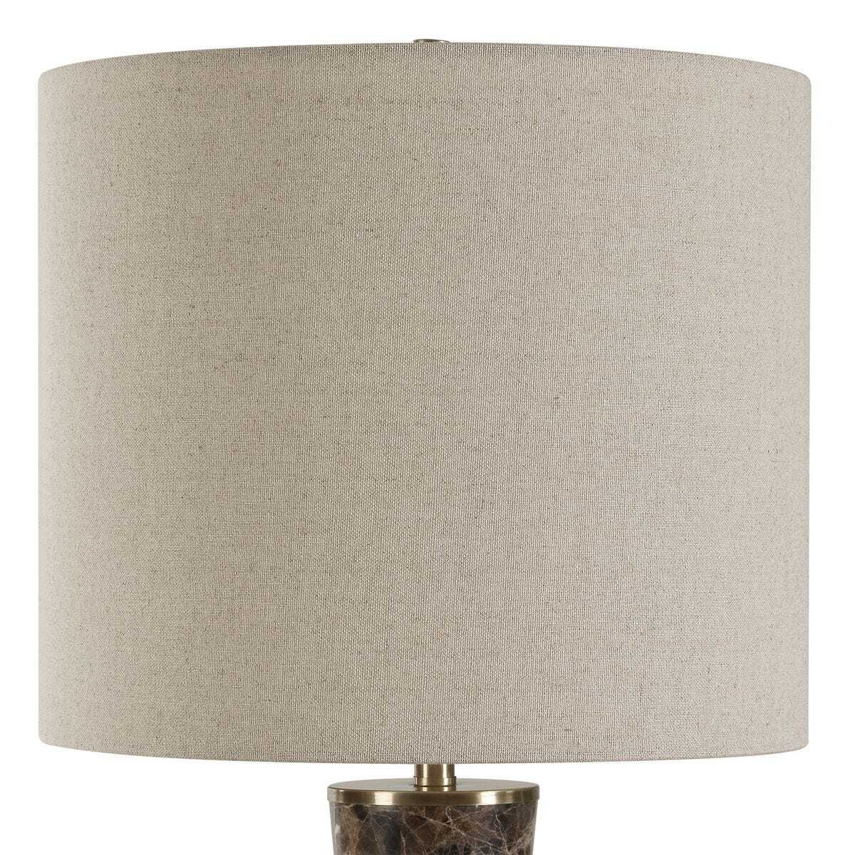 Beige lampshade on a white background