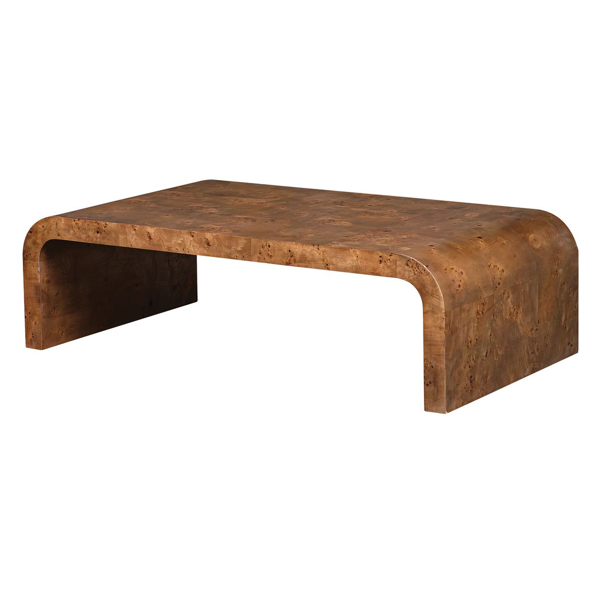 Burl wood coffee table.