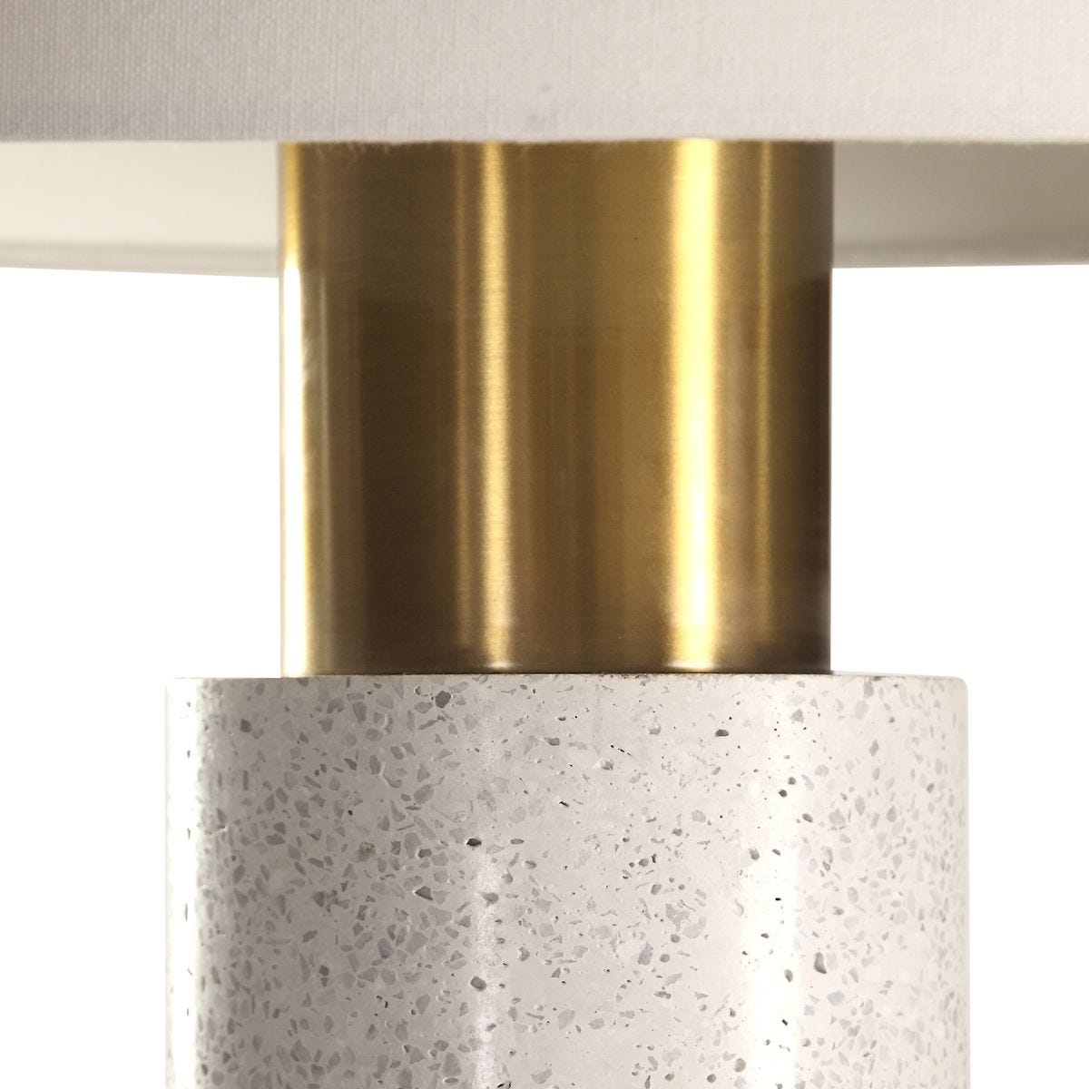 Cement Table Lamp Stem.