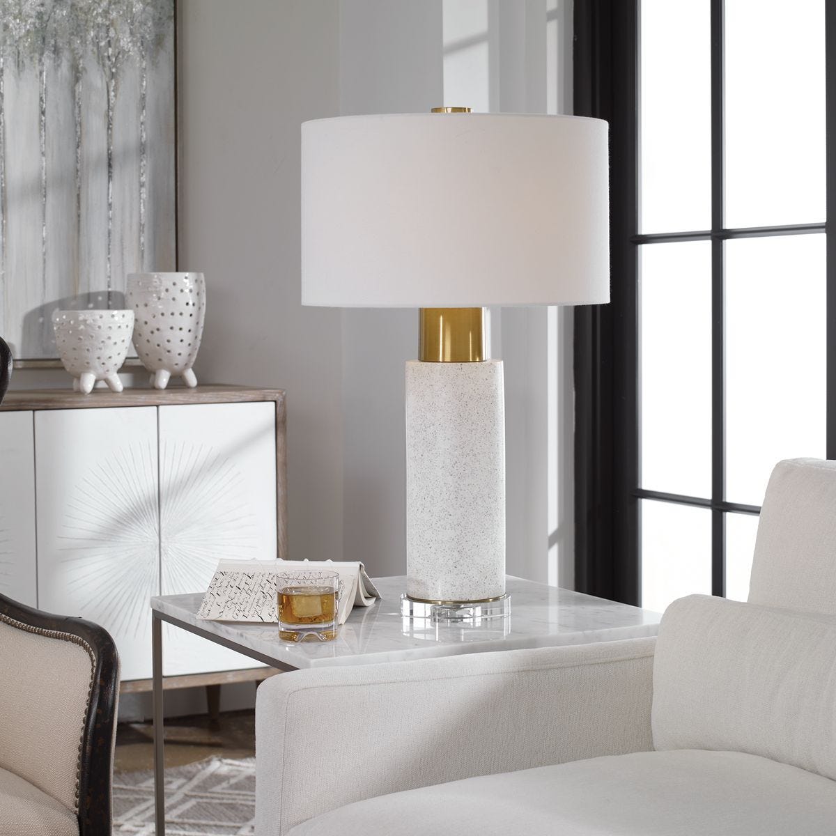 Cement Table Lamp.