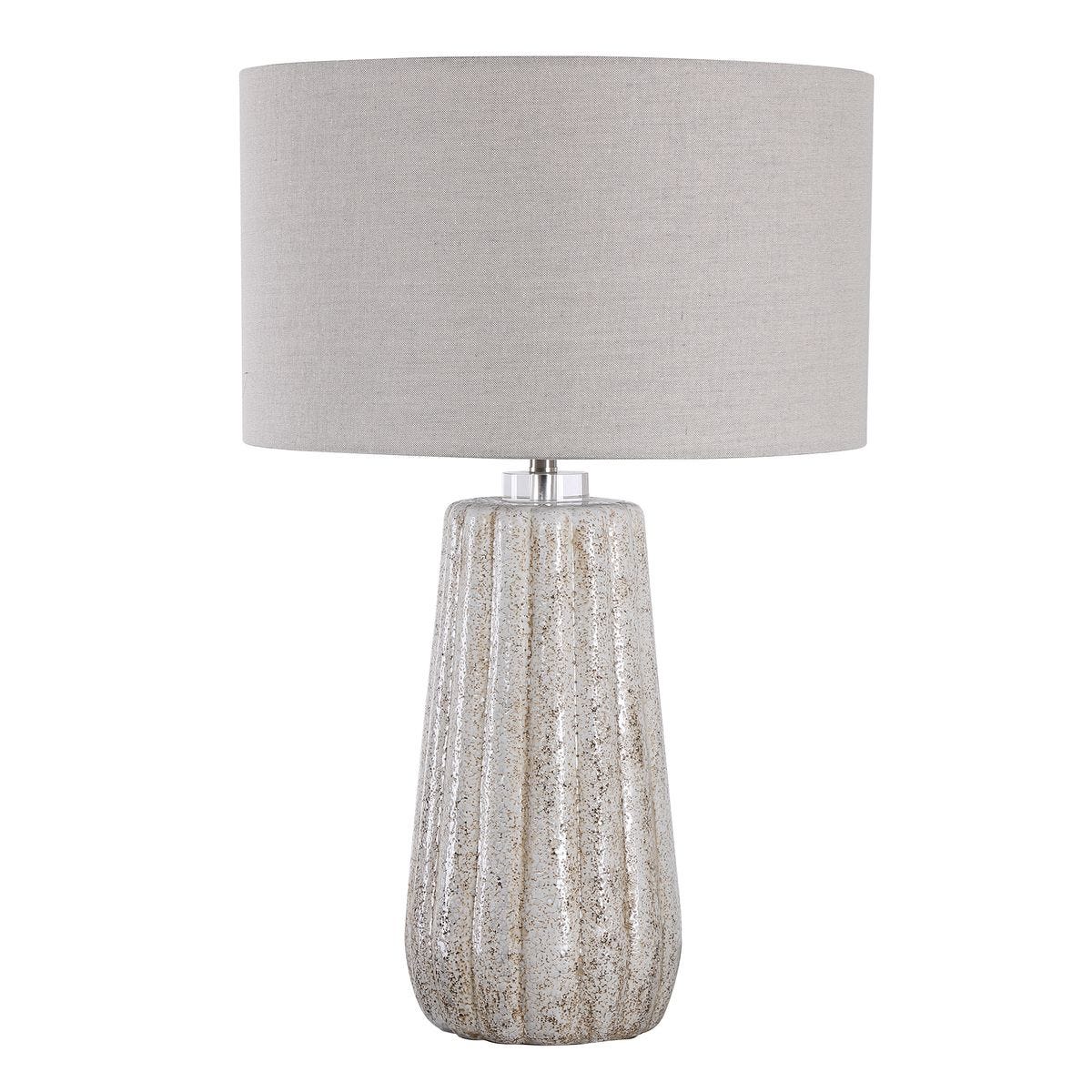 Ceramic Grey Table Lamp.