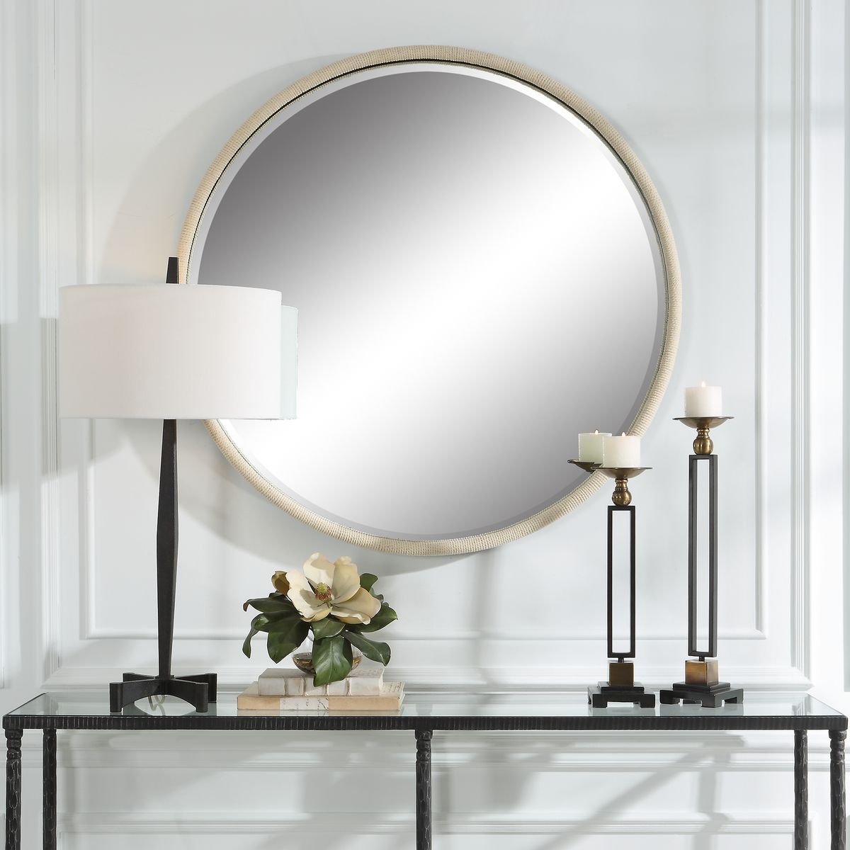 Circular Rope Mirror.