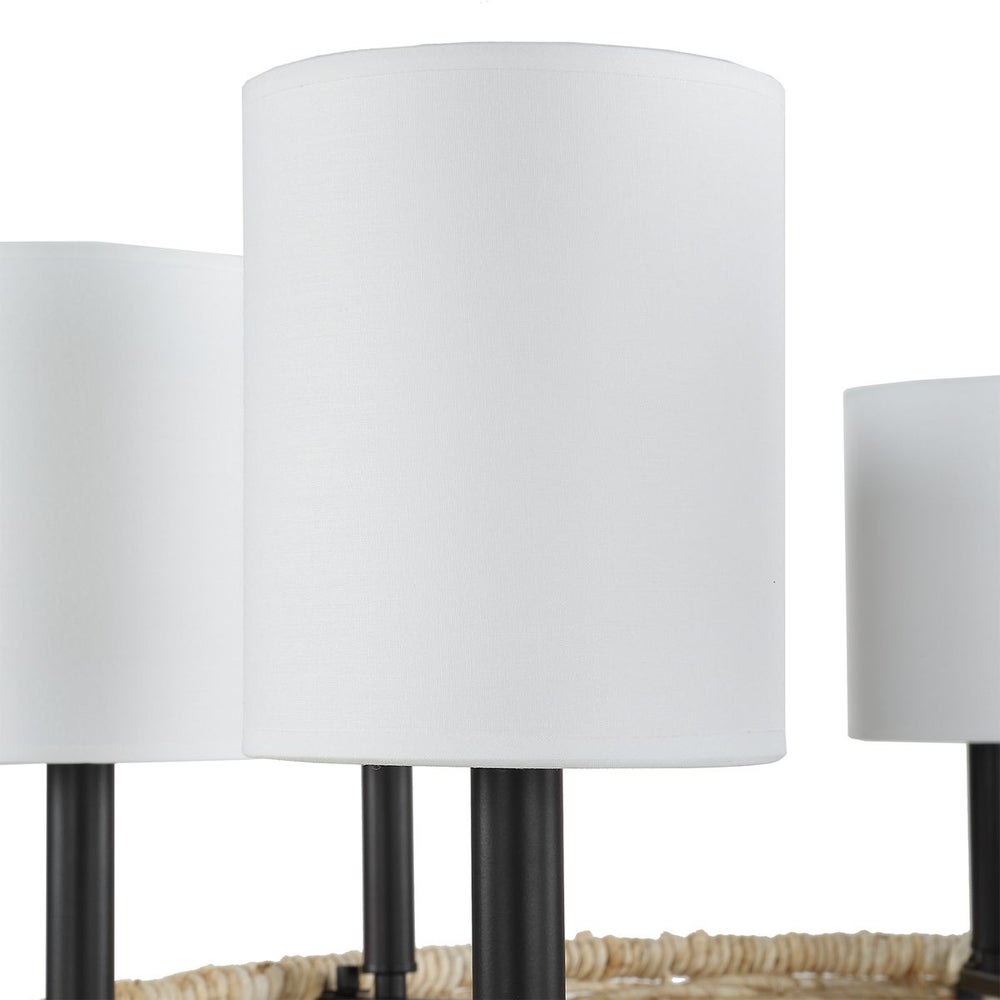 Light shade for a coastal chandelier.