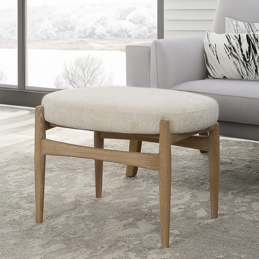 Solid Oak Entryway Nordic Bench