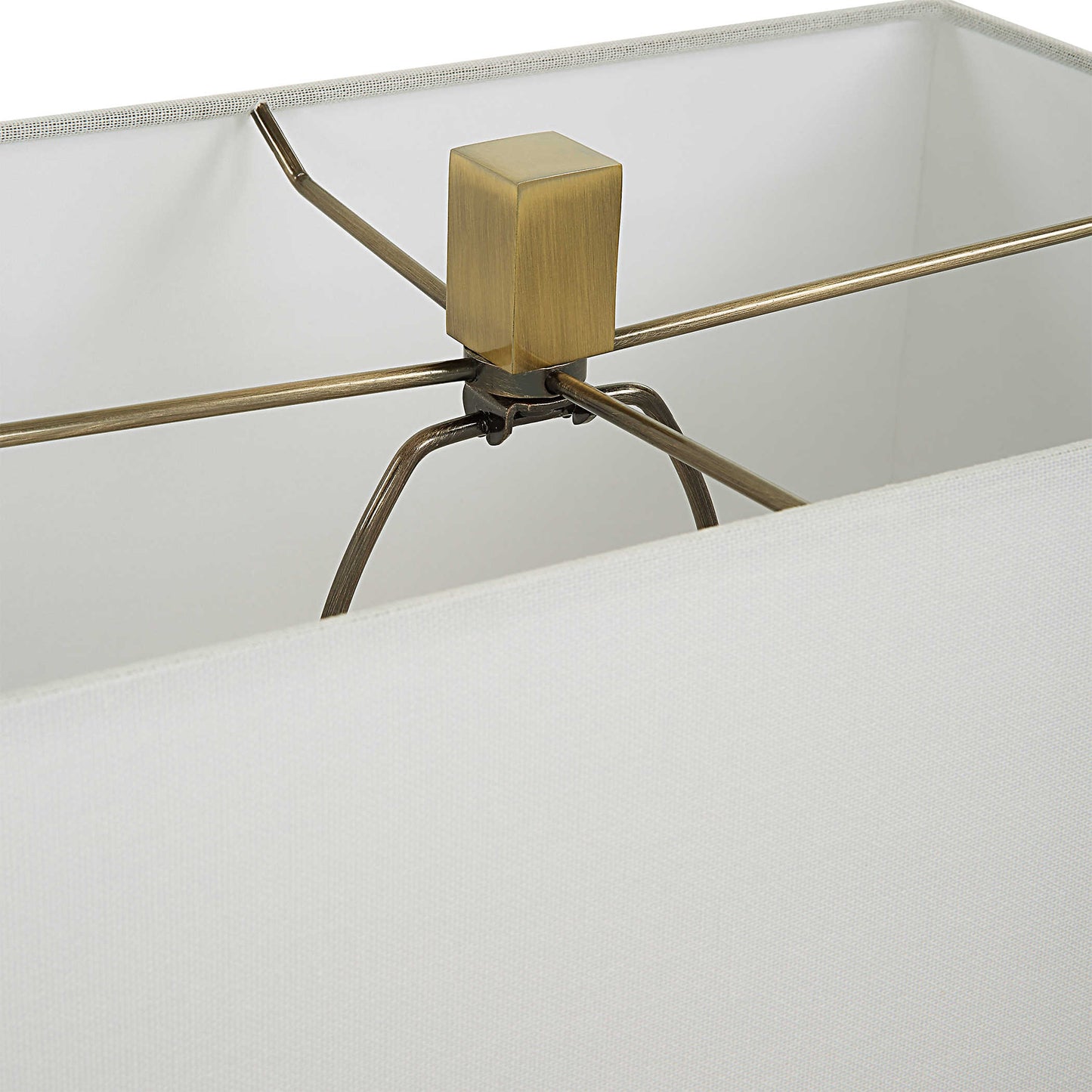 Contemporary Brass Lamp Shade.