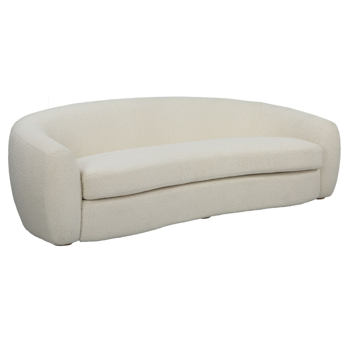 Beige sofa on a white background
