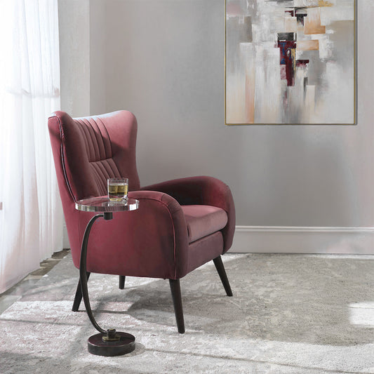 Dark Bronze Accent Table.