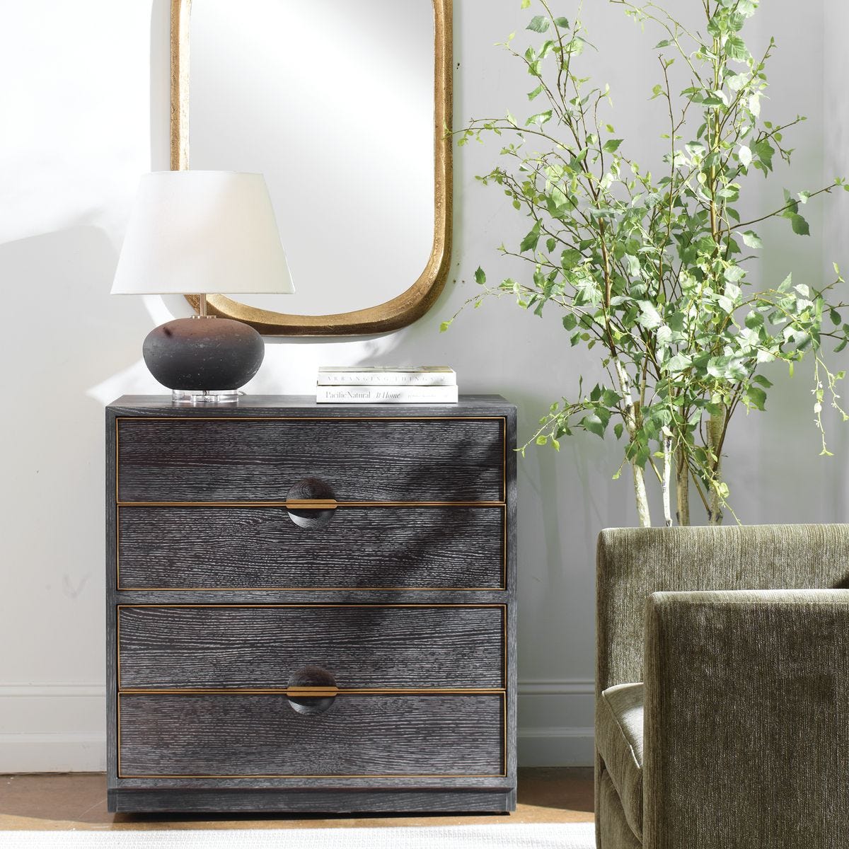 Uttermost 22930 Besos 4 Drawer Walnut Chest Uttermost 22930 Besos 4 Drawer Walnut Chest