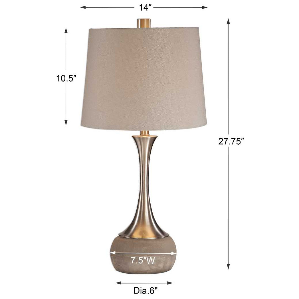 Brushed Nickel Lamp
