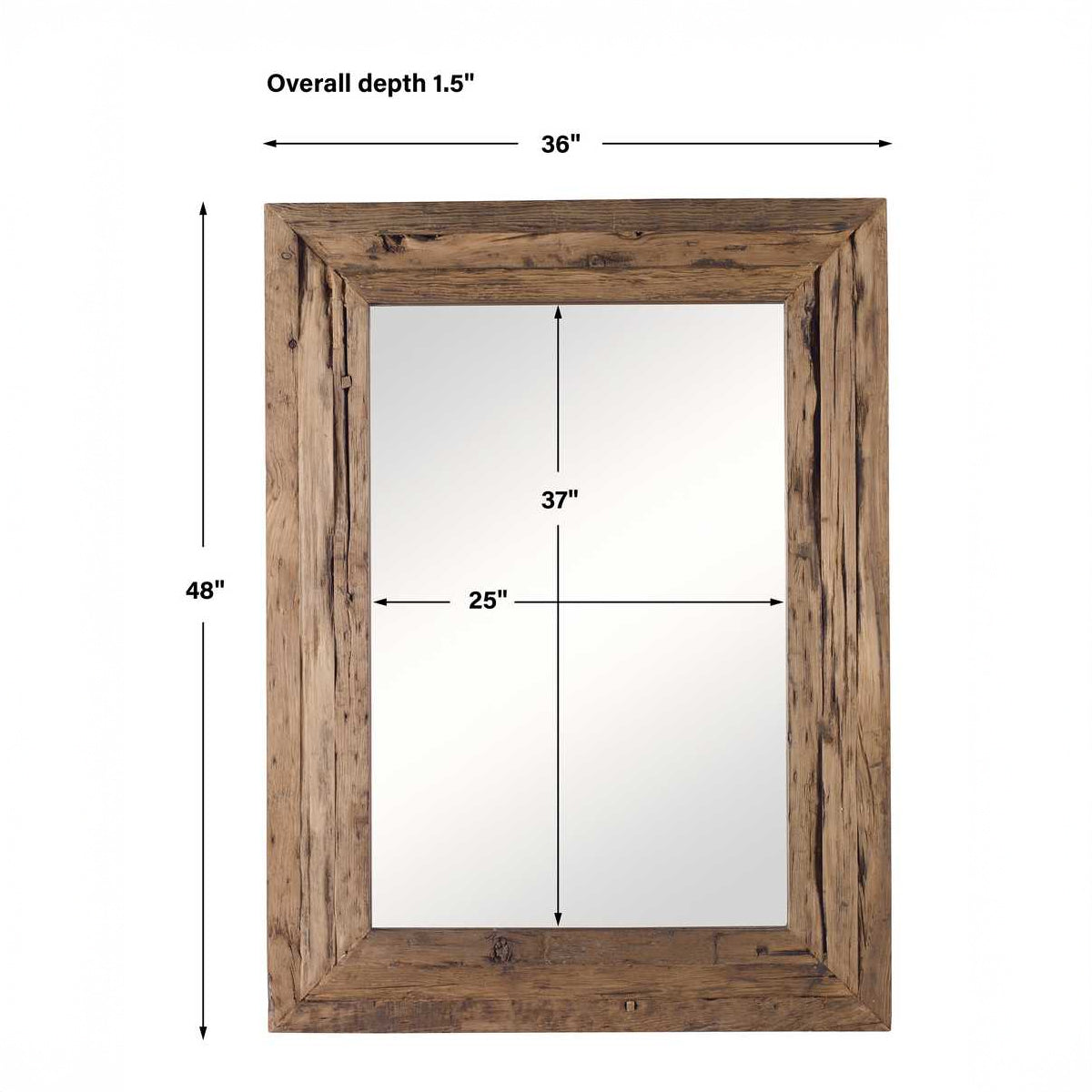 Dimensions farmhouse mirror.