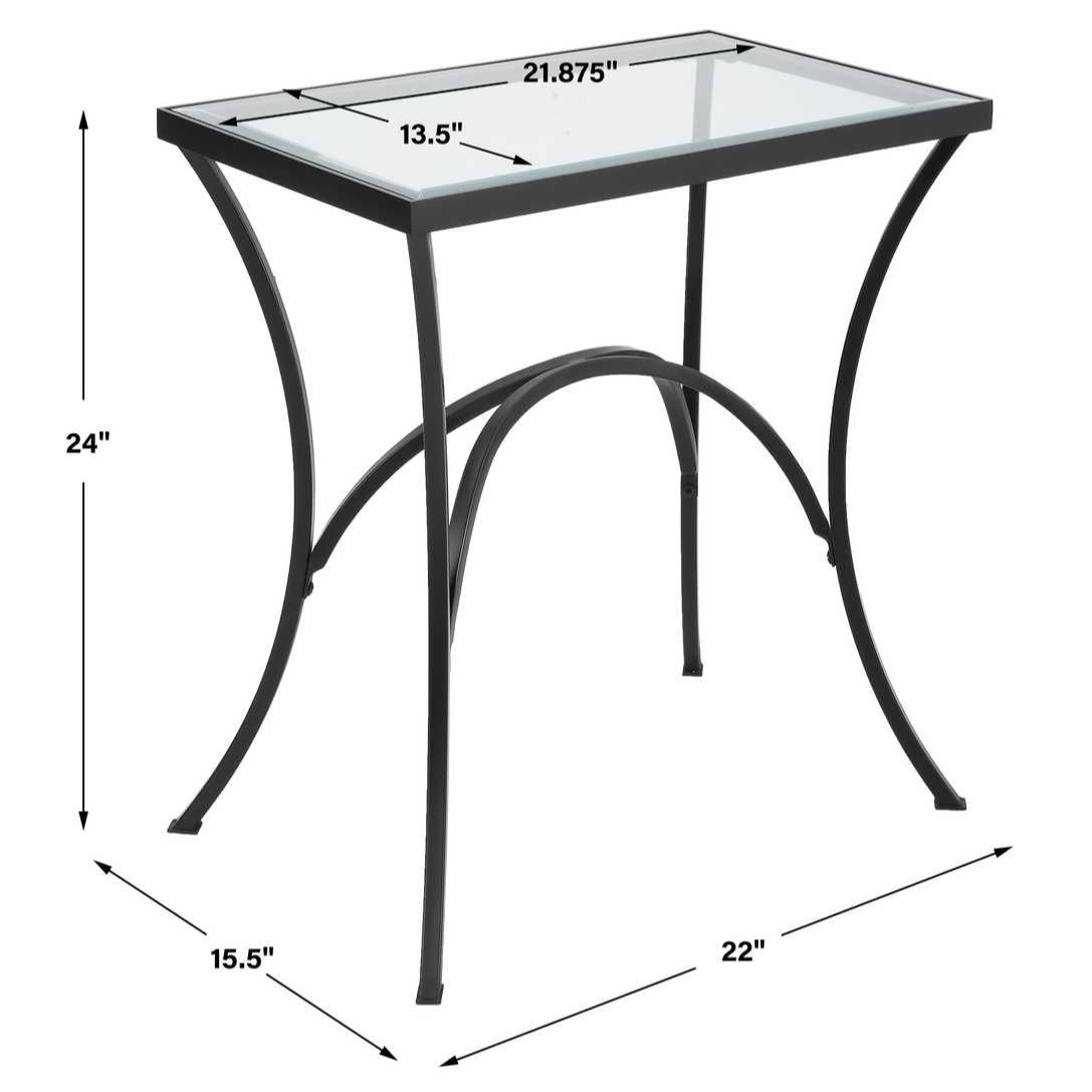 Dimensions black side table.