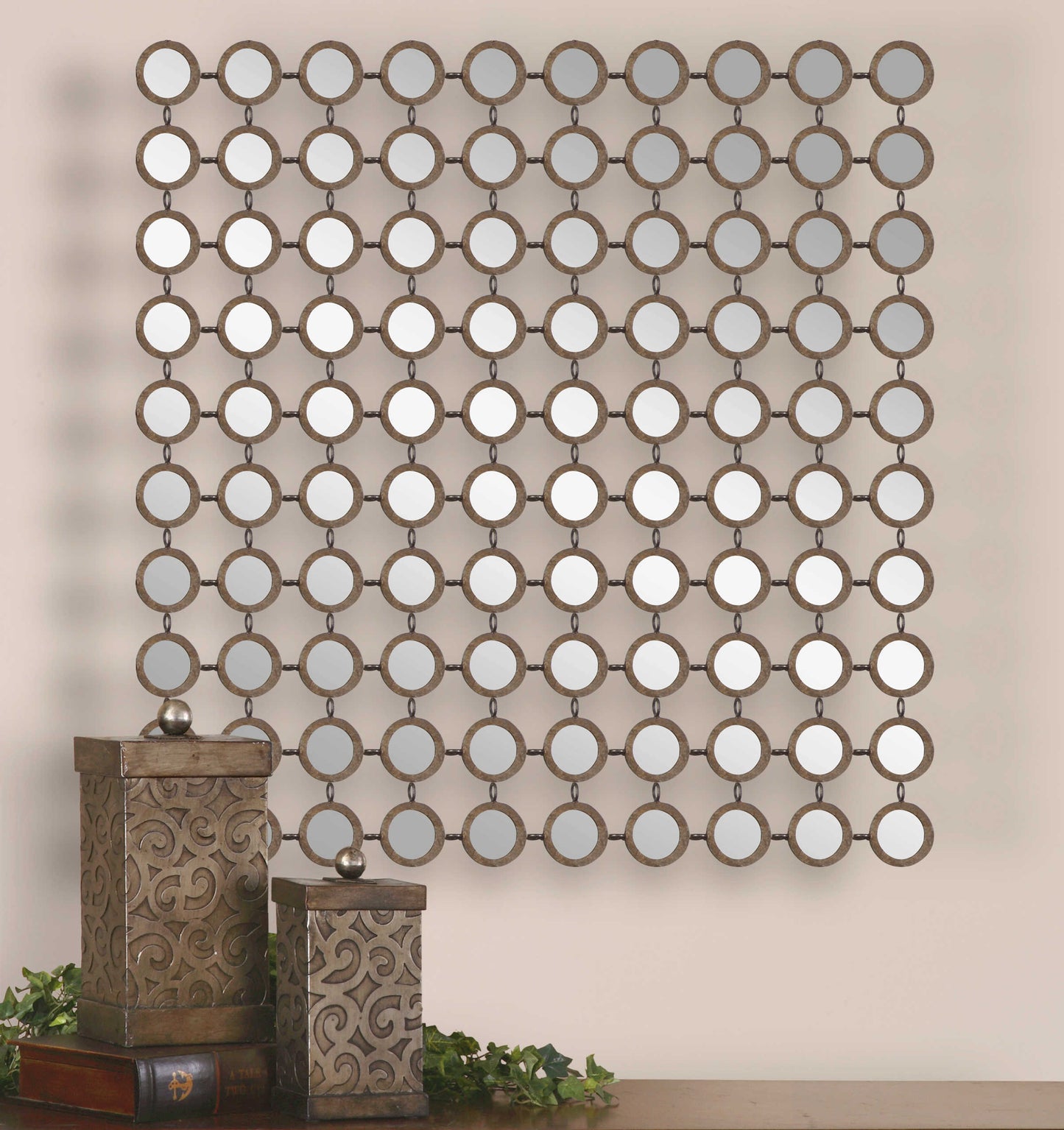 Mirrored Art in Entryway.