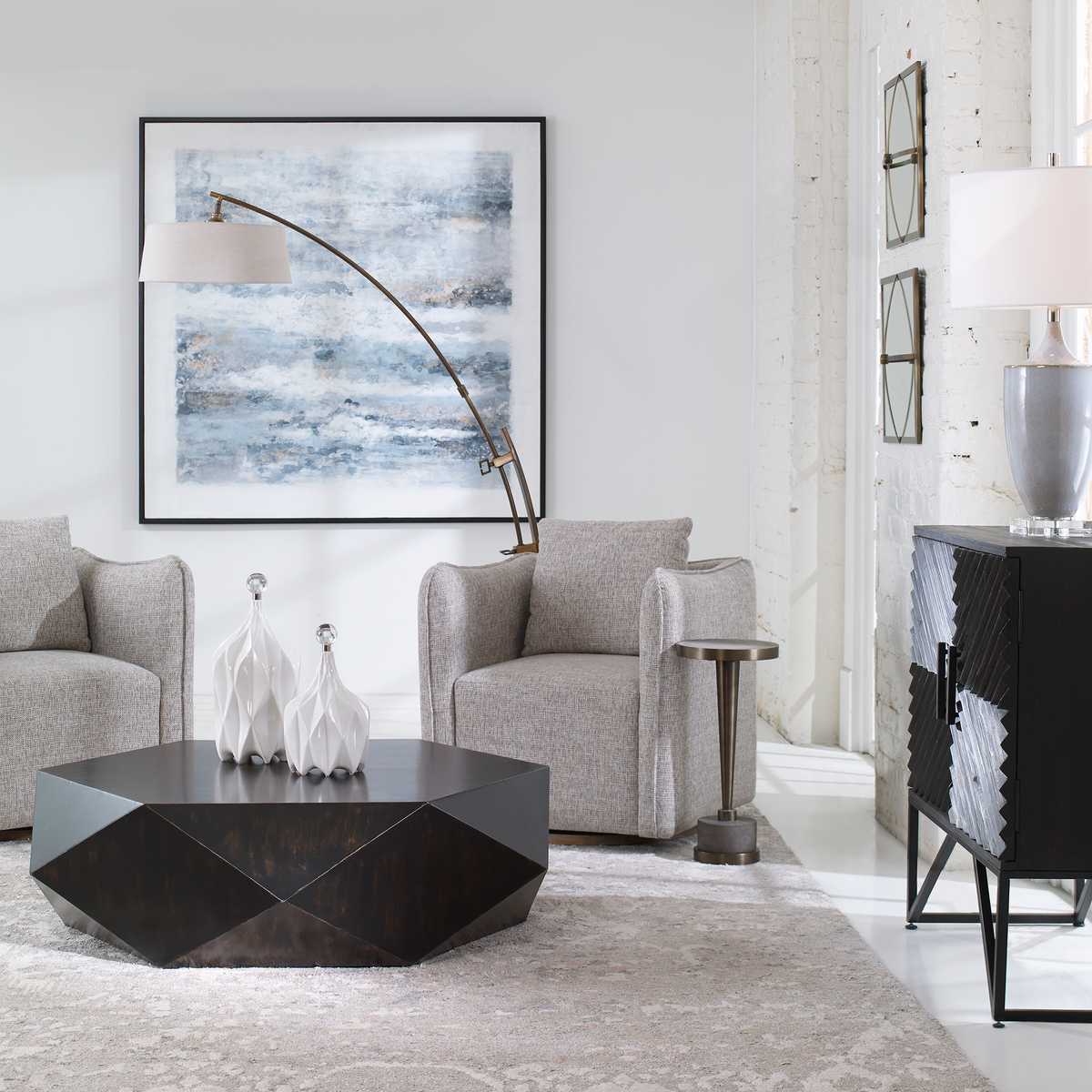 Contemporary Arc Floor Lamp.