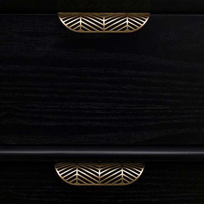 Frond, Solid Brass Edge Pulls