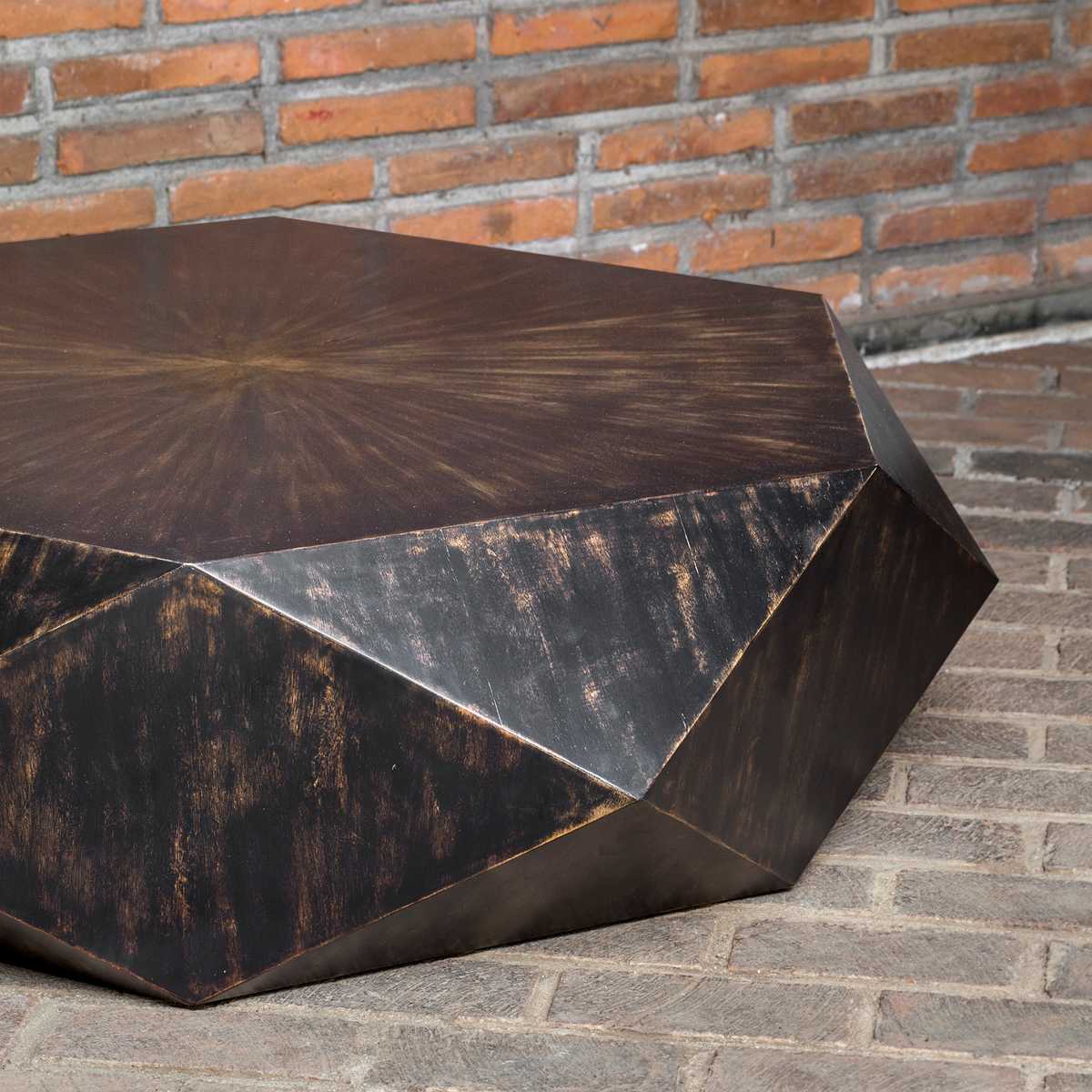 Geometric coffee table.