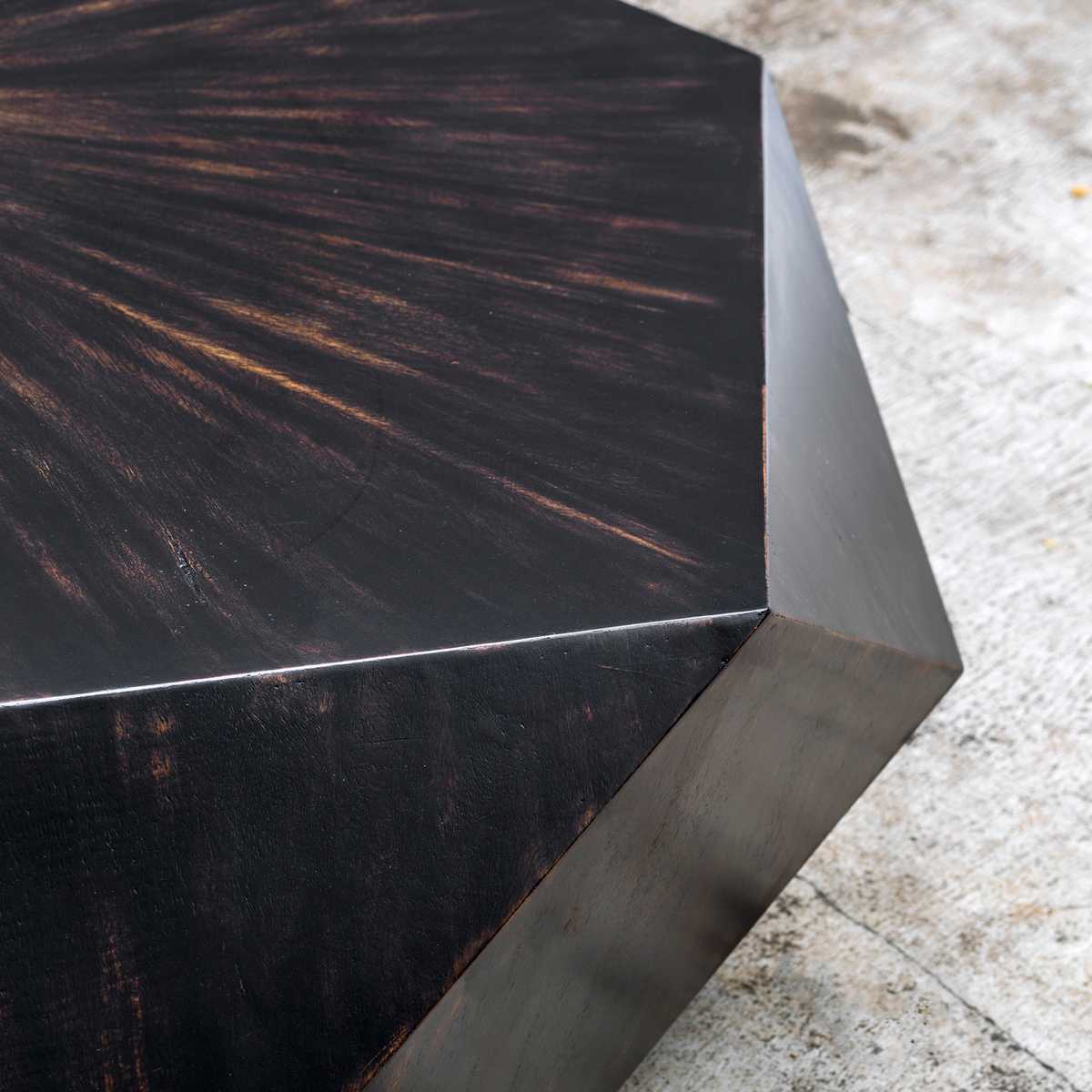 Geometric coffee table.